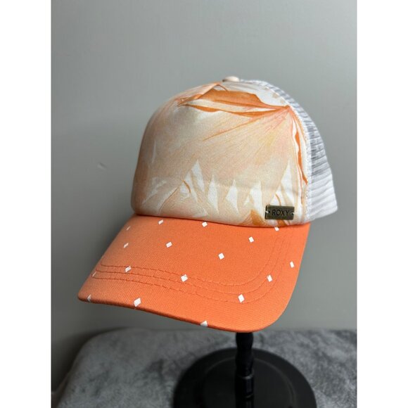 Roxy Other - Roxy Women's Adjustable Trucker Hat Cap Peach White Y2K Logo